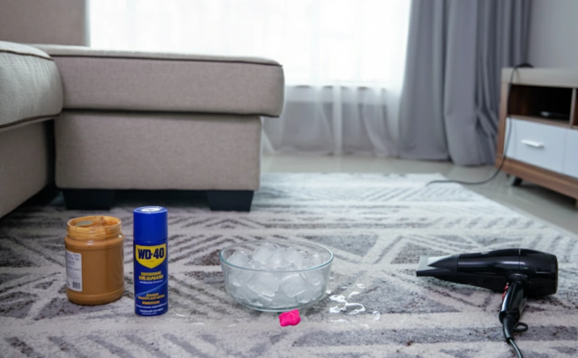 How to Remove Gum from Carpets Naturally
